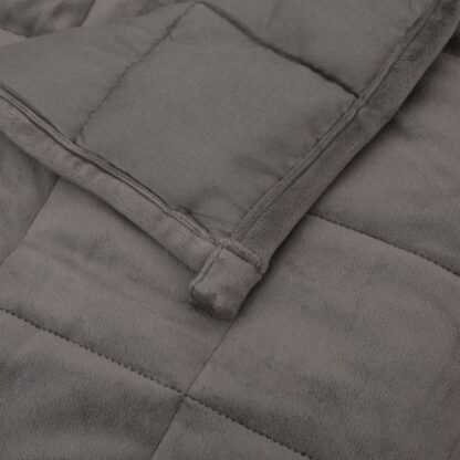 Gewichtsdecke Grau 200x230 cm 13 kg Stoff - Image 5
