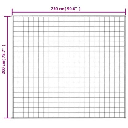 Gewichtsdecke Grau 200x230 cm 13 kg Stoff - Image 6