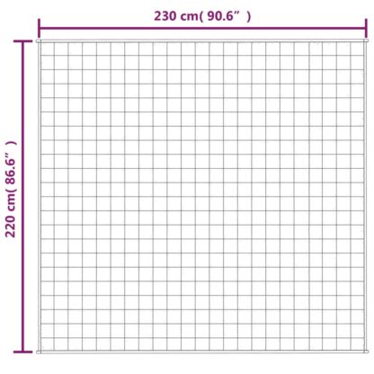 Gewichtsdecke Grau 220x230 cm 11 kg Stoff - Image 6