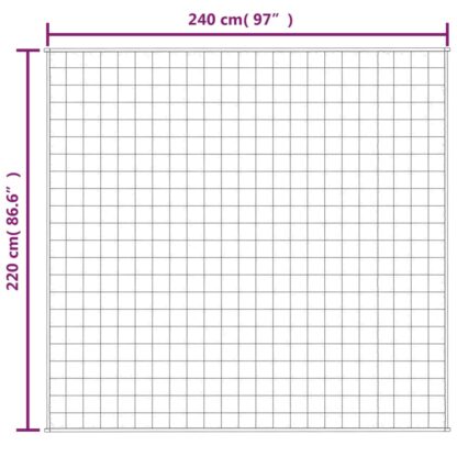 Gewichtsdecke Grau 220x240 cm 11 kg Stoff - Image 6