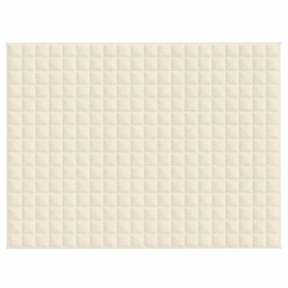 Gewichtsdecke Hellcreme 152x203 cm 7 kg Stoff - Image 2