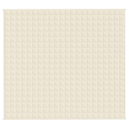 Gewichtsdecke Hellcreme 200x220 cm 13 kg Stoff - Image 2