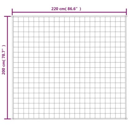 Gewichtsdecke Hellcreme 200x220 cm 13 kg Stoff - Image 6