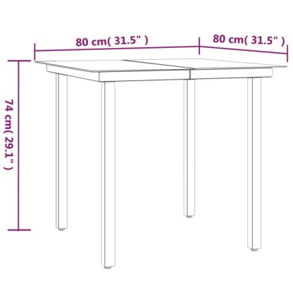 5-tlg. Garten-Essgruppe Schwarz Poly Rattan - Image 11