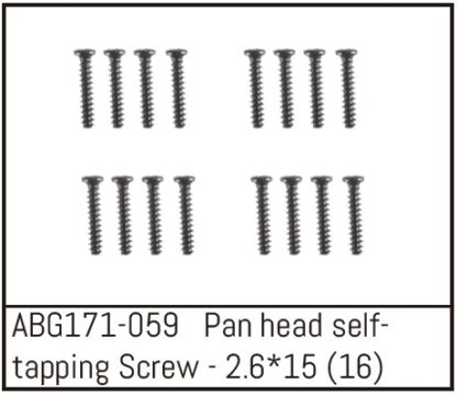 Pan Head Screw M2.6*15 (16)