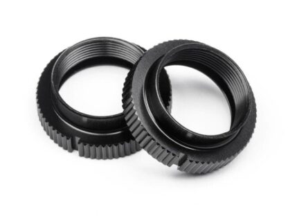 SHOCK SPRING ADJUST NUT (BLACK/2pcs)