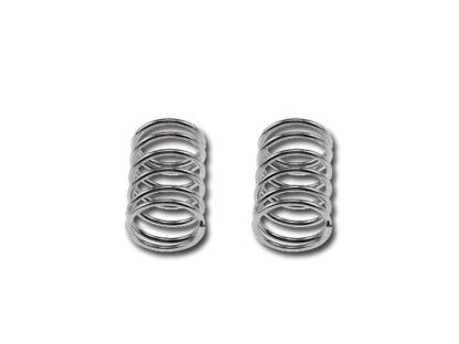 RACING SHOCK SPRING 14X25X1.5MM 6.5 COILS (SILVER/2PCS)