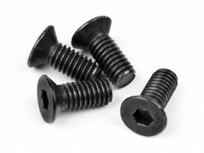 Flat head screw m4x10mm (hex socket/thin type/4pc)