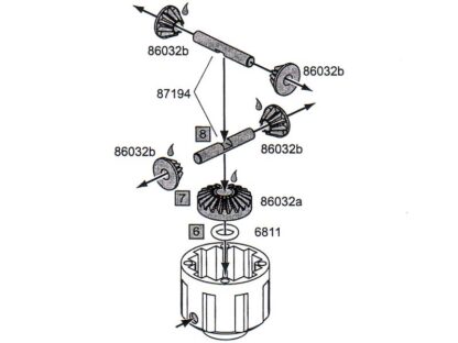 4 BEVEL GEAR DIFFERENTIAL CONVERSION SET (SAVAGE-MT2) - Image 4