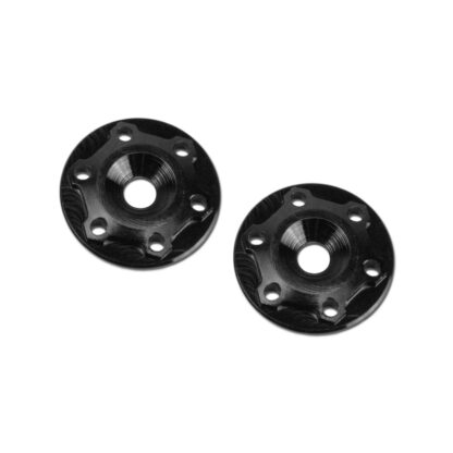 Finnisher - 1/8th buggy / truck - screw-in type aluminum wing button - black