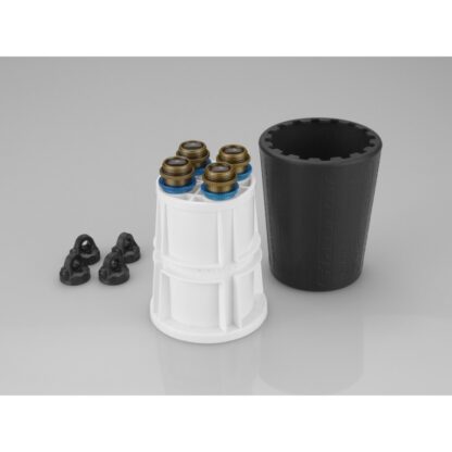 JConcepts - Exo 1/10th shock stand and cup - black stand / blue cup - Image 2