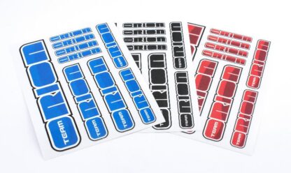 Team Orion 2014 Logo Sticker Sheet (3pcs, red-blue-black) - Image 2