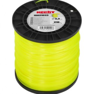 HECHT 10021033 3.3 mm x 210 m, Runder Ersatzfaden Rasentrimmer