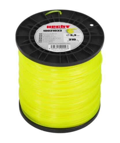 HECHT 10021033 3.3 mm x 210 m, Runder Ersatzfaden Rasentrimmer