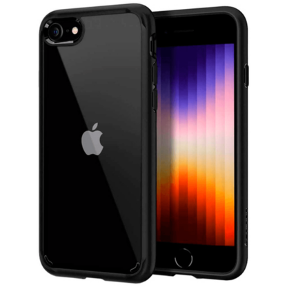 Spigen Ultra Hybrid TPU Back Cover Schwarz Apple iPhone SE 2020/2022