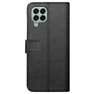 Just in Case Pu-Leder Book Hülle Schwarz Samsung Galaxy M33