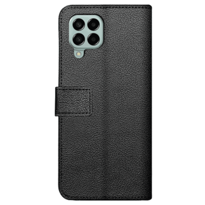 Just in Case Pu-Leder Book Hülle Schwarz Samsung Galaxy M33