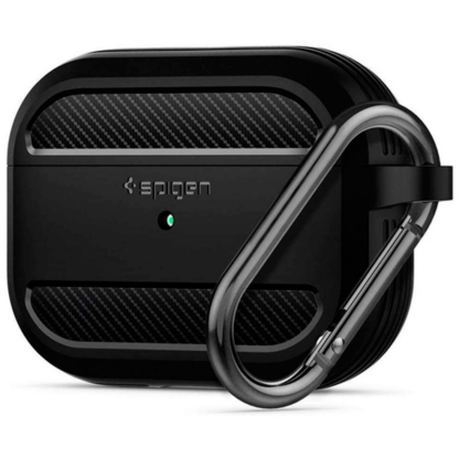 Spigen Rugged Armor Hülle Schwarz Airpods Pro