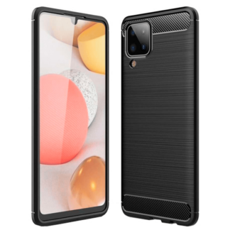 Just in Case Rugged TPU Back Cover Schwarz Samsung Galaxy A12