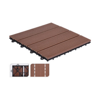 Terrassenfliese 6er Set braun