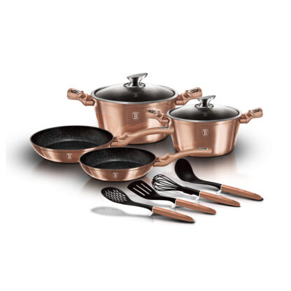 10-teiliges Kochgeschirr-Set Rose Gold Edition