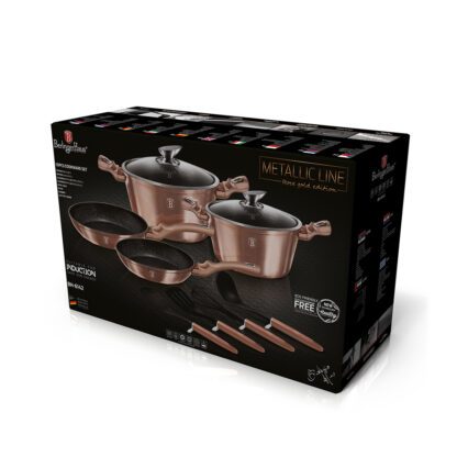 10-teiliges Kochgeschirr-Set Rose Gold Edition - Image 2