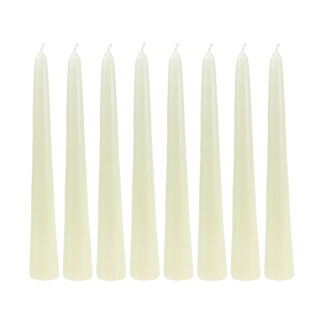 Spitzkerzen 8er weiss