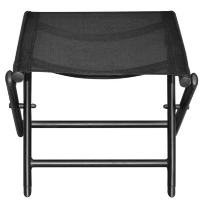 Klappbarer Fußhocker Schwarz Aluminium und Textilene - Image 3