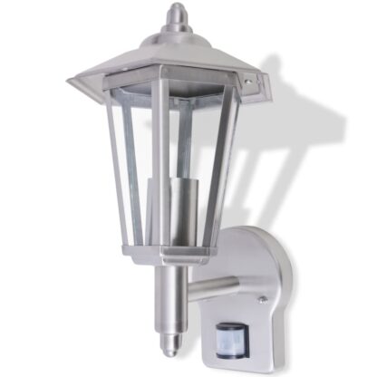 Außenwandlampe Laterne Aufrecht Edelstahl mit Bewegungssenor - Image 2