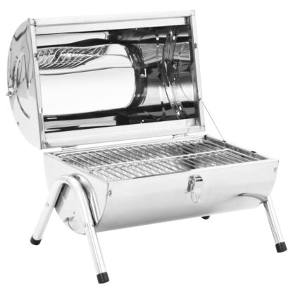 Tragbarer Tisch-Holzkohlegrill Edelstahl Doppelrost - Image 2