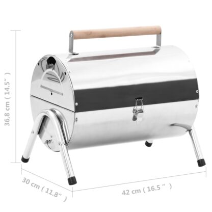 Tragbarer Tisch-Holzkohlegrill Edelstahl Doppelrost - Image 11