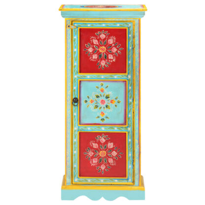 Highboard Handbemalt 40x30x90 cm Mango Massivholz - Image 3