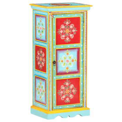 Highboard Handbemalt 40x30x90 cm Mango Massivholz - Image 10