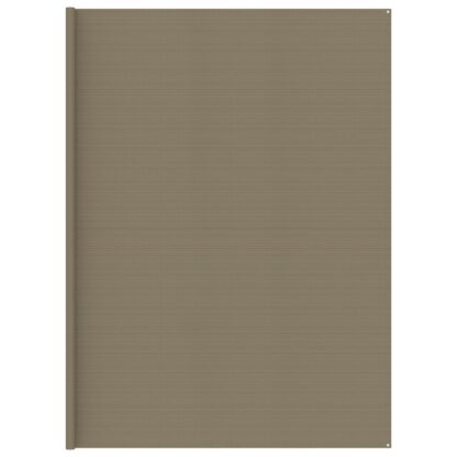 Zeltteppich Taupe 400x700 cm HDPE