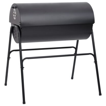 Grill mit 2 Grillrosten Schwarz 80x95x90 cm Stahl - Image 5