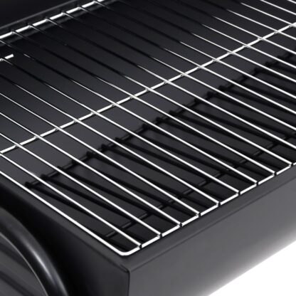 Grill mit 2 Grillrosten Schwarz 80x95x90 cm Stahl - Image 7