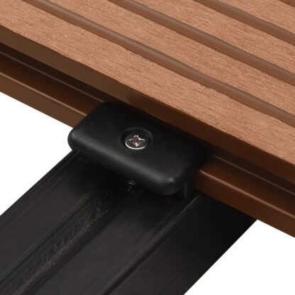 Terrassenclips mit Schrauben 200 Stk. Kunststoff Edelstahl 304 - Image 5