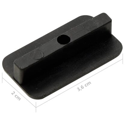 Terrassenclips mit Schrauben 200 Stk. Kunststoff Edelstahl 304 - Image 6