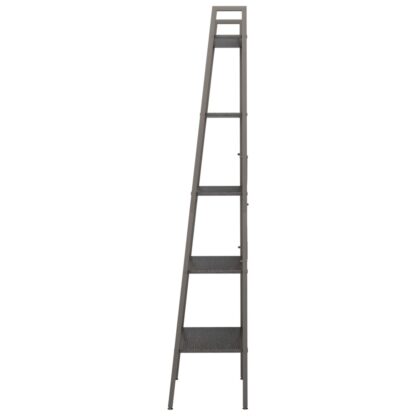 Standregal mit 5 Böden Schwarz 56x35x174 cm - Image 4