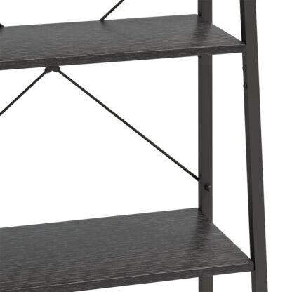 Standregal mit 5 Böden Schwarz 56x35x174 cm - Image 6
