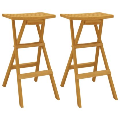 3-tlg. Bar-Set Klappbar Massivholz Teak - Image 4