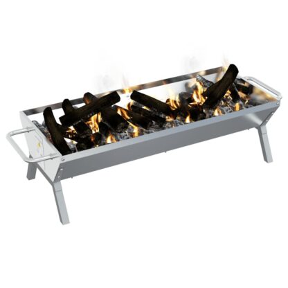 Grill Silbern 118x42x30,5 cm Edelstahl - Image 3