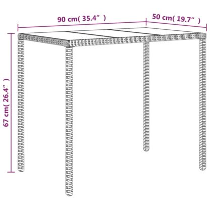4-tlg. Garten-Lounge-Set mit Kissen Braun Poly Rattan - Image 10