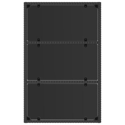 4-tlg. Garten-Lounge-Set mit Kissen Schwarz Poly Rattan - Image 5