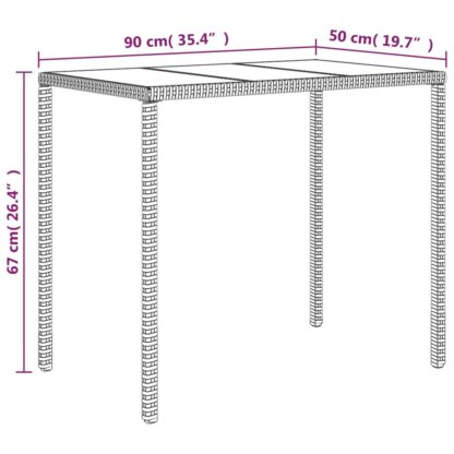 4-tlg. Garten-Lounge-Set mit Kissen Schwarz Poly Rattan - Image 10