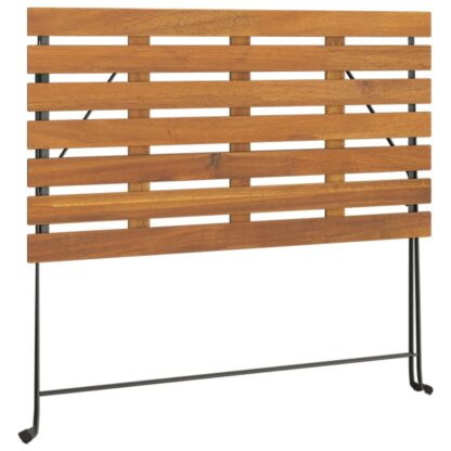 5-tlg. Bistro-Set Klappbar Massivholz Akazie und Stahl - Image 9