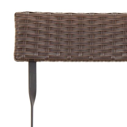 3-tlg. Bistro-Set Klappbar Braun Poly Rattan - Image 8