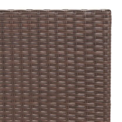 3-tlg. Bistro-Set Klappbar Braun Poly Rattan - Image 9