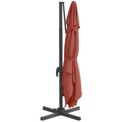 Ampelschirm mit Aluminium-Mast Terrakotta 400x300 cm - Image 6