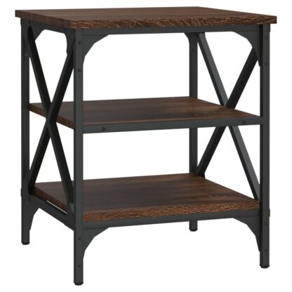 Beistelltische 2 Stk. Braun Eichen-Optik 40x42x50 cm - Image 5